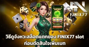 วิธีดูจังหวะ slot แตกของ FINIX77 ก่อนตัดสินใจเพิ่มเบ็ด